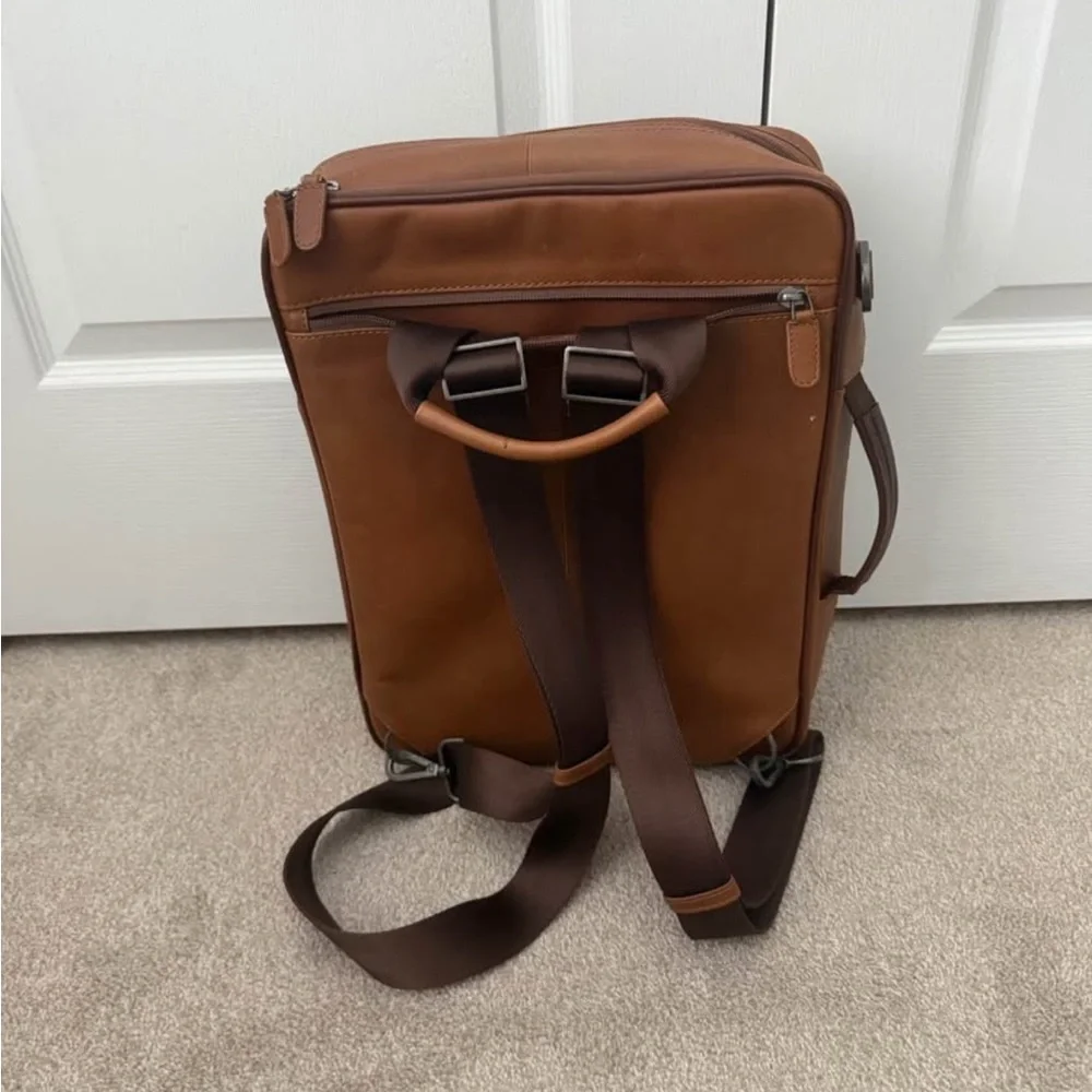 Jos. A. Bank Brown Leather Men's Briefcase/Backpack